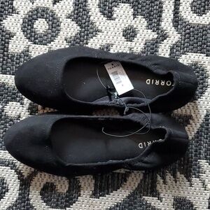 NWT Black Torrid Scrunch Ballet Flats Size 8